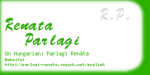 renata parlagi business card